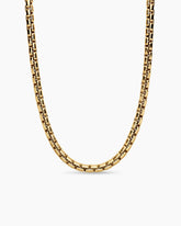 Box Chain Necklace in 18K Yellow Gold, 7.5mm